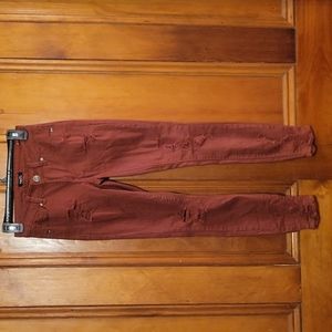 Rue 21 Burnt Orange Mid-Rise Jegging Size 0